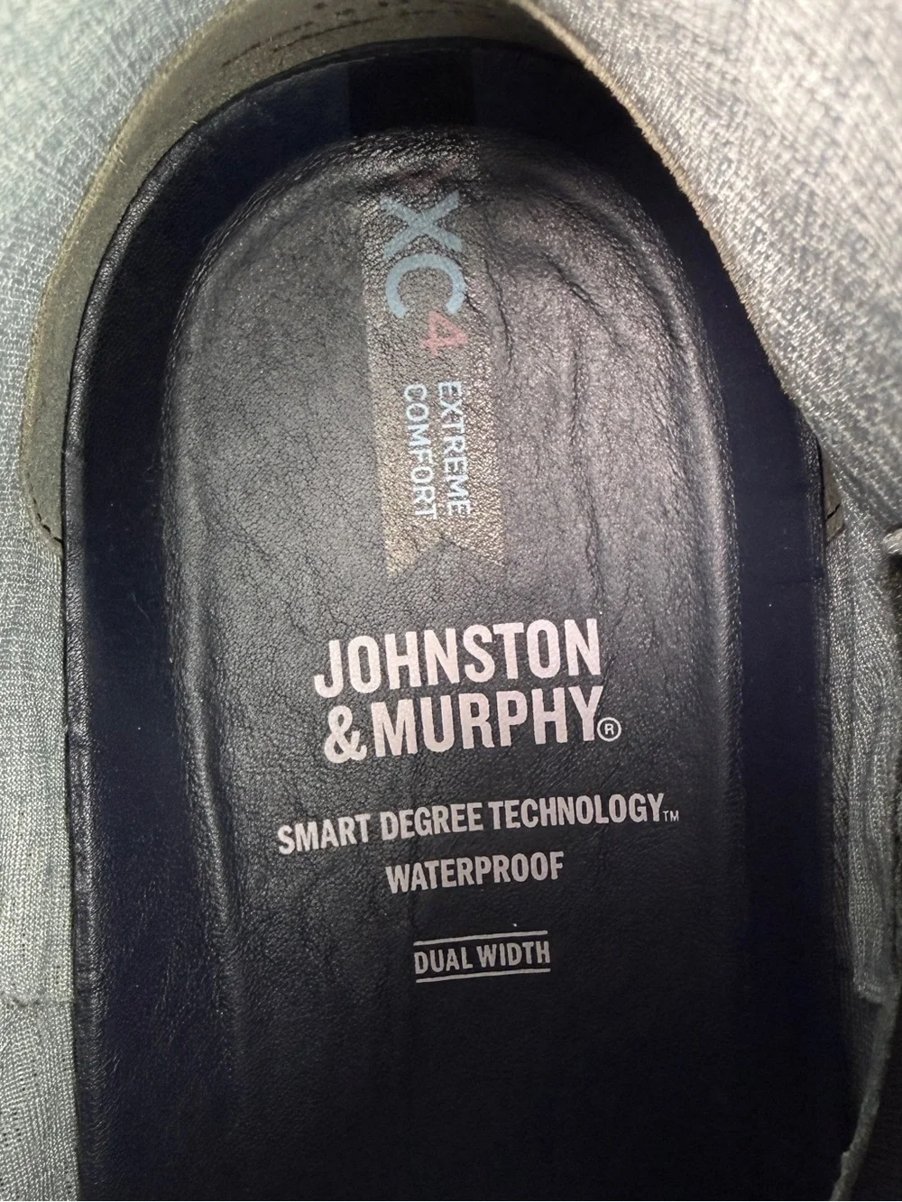JOHNSTON & MURPHY Leather XC4 Durham Chelsea Waterproof Boot Black Men Size 11.5